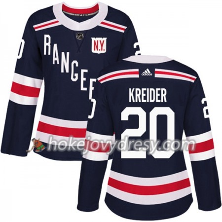 Dámské Hokejový Dres New York Rangers Chris Kreider 20 2018 Winter Classic Adidas Modrá Authentic
